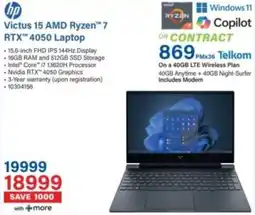 Incredible Connection HP Victus 15 AMD Ryzen 7 RTX 4050 Laptop offer