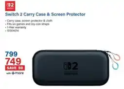 Incredible Connection Nintendo Switch 2 Carry Case & Screen Protector offer