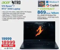 Incredible Connection Acer V15 Ryzen 7 RTX 4050 Laptop offer