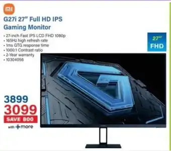 Incredible Connection Xiaomi G27i 27" Full HD IPS Gaming Monitor offer