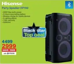 Incredible Connection Hisense Party Speaker HP100 offer