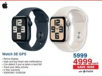 Incredible Connection Apple Watch SE GPS offer