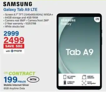 Incredible Connection SAMSUNG Galaxy Tab A9 LTE offer