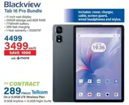 Incredible Connection Blackview Tab 16 Pro Bundle offer