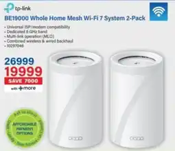 Incredible Connection Tp-link BE19000 Whole Home Mesh Wi-Fi 7 System offer