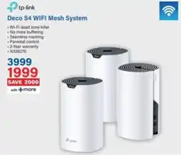 Incredible Connection Tp-link Deco S4 WIFI Mesh System offer