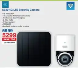 Incredible Connection Cufy S330 4G LTE Security Camera offer