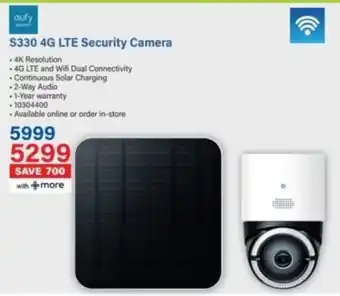 Incredible Connection Cufy S330 4G LTE Security Camera offer