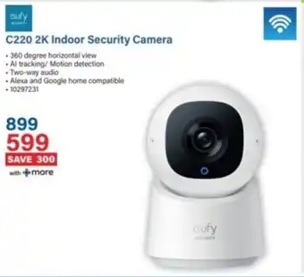 Incredible Connection Cufy C220 2K Indoor Security Camera offer