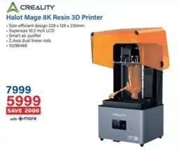 Incredible Connection Creality Halot Mage 8K Resin 3D Printer offer