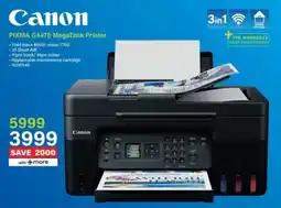Incredible Connection Canon PIXMA G4470 MegaTank Printer offer