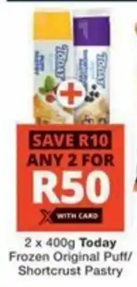 Checkers Hyper Today Frozen Original Puff/ Shortcrust Pastry offer