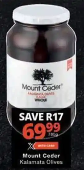 Checkers Hyper Mount Ceder Kalamata Olives offer