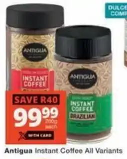 Checkers Hyper Antigua Instant Coffee All Variants offer