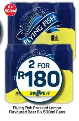 Pick n Pay Flying Fish Pressed Lemon Flavoured Beer 6 x 500ml Cans offer
