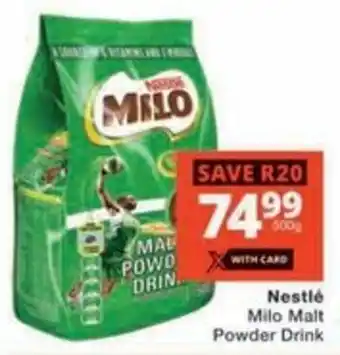 Checkers Hyper Nestlé Milo Malt Powder Drink offer