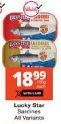 Checkers Hyper Lucky Star Sardines All Variants offer