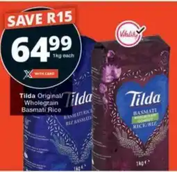 Checkers Hyper Tilda Original/ Wholegrain Basmati Rice offer