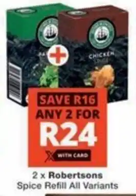 Checkers Hyper Robertsons Spice Refill All Variants offer
