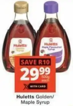 Checkers Hyper Huletts Golden/ Maple Syrup offer