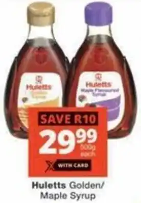 Checkers Hyper Huletts Golden/ Maple Syrup offer