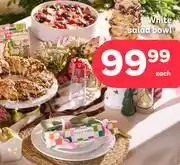 PEP White Salad Bowl-Each offer