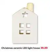 PEP Christmas Ceramic LED Light House offer