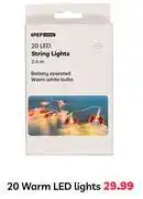 PEP 20 Warm LED Lights offer