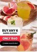 PEP Barrel Glasses-Any 6 offer