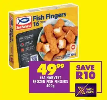 Shoprite SEA HARVEST FROZEN FISH FINGERS 400g offer