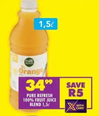 PURE REFRESH 100% FRUIT JUICE BLEND 1,5ℓ