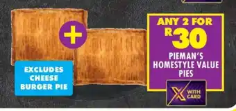 PIEMAN'S HOMESTYLE VALUE PIES