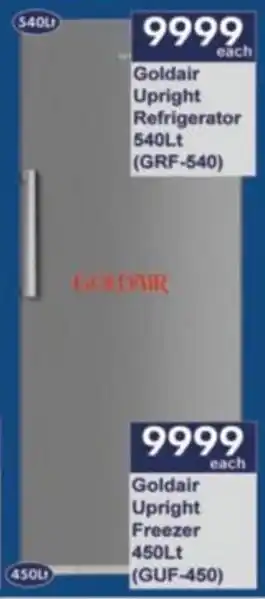 President Hyper Goldair Upright Freezer offer