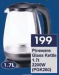 President Hyper Pineware Glass Kettle offer