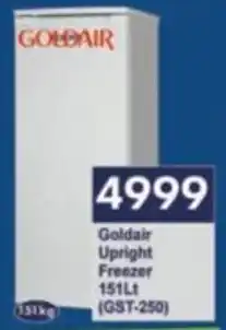 President Hyper Goldair Upright Freezer offer