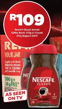 OK Foods Nescafé Classic Instant Coffee Asstd. or Original Doypack offer