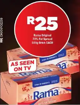 OK Foods Rama Original 70% Fat Spread Brick offer