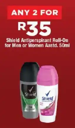 OK Foods Shield Antiperspirant Roll-On for Men or Women Asstd. offer