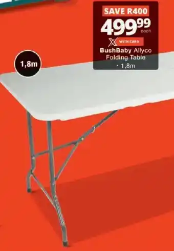 BushBaby Allyco Folding Table