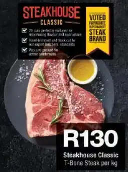 Checkers Steakhouse Classic T-Bone Steak offer