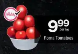 Checkers Roma Tomatoes offer