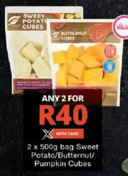 Checkers Sweet Potato/ Butternut/ Pumpkin Cubes offer
