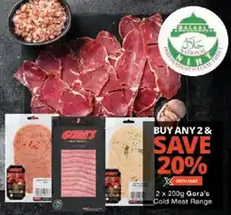 Checkers Gora's Cold Meat Range offer