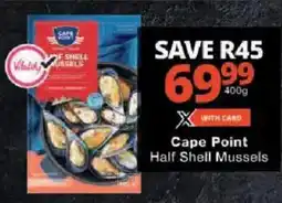 Checkers Cape Point Half Shell Mussels offer