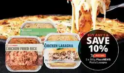 Checkers PizzaNEWS Pasta/ Lasagna offer