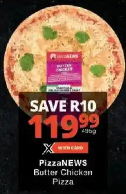 Checkers PizzaNEWS Butter Chicken Pizza offer