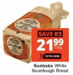 Checkers Sunbake White Sourdough Bread offer
