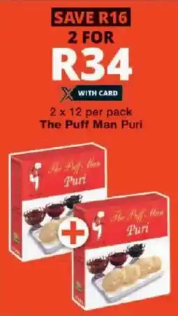 Checkers The Puff Man Puri offer