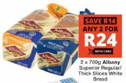Checkers Albany Superior Regular/ Thick Slices White Bread offer