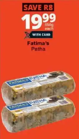 Checkers Fatima's Patha offer